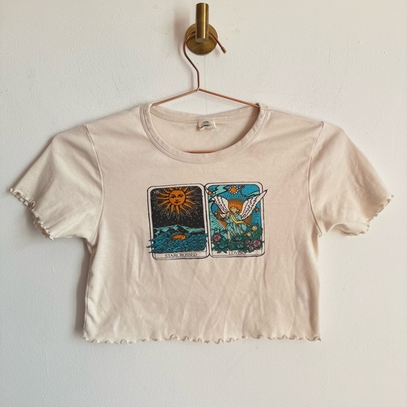 UO Starcrossed Lettuce Edge Baby T-Shirt M - Picture 2 of 6
